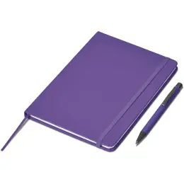 Hibiscus Notebook & Pen Set Purple